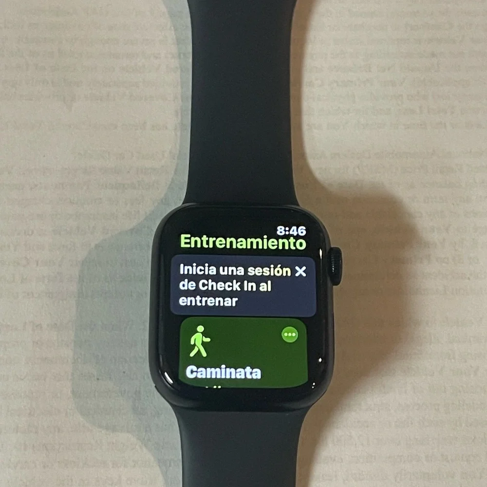 Apple Black Smartwatch with Minimalist Analog Display - Picture 3 of 3